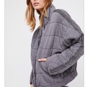 Free people Dolman knit quilted jacket!